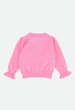 Pia Baby Pleated Cardigan Rose