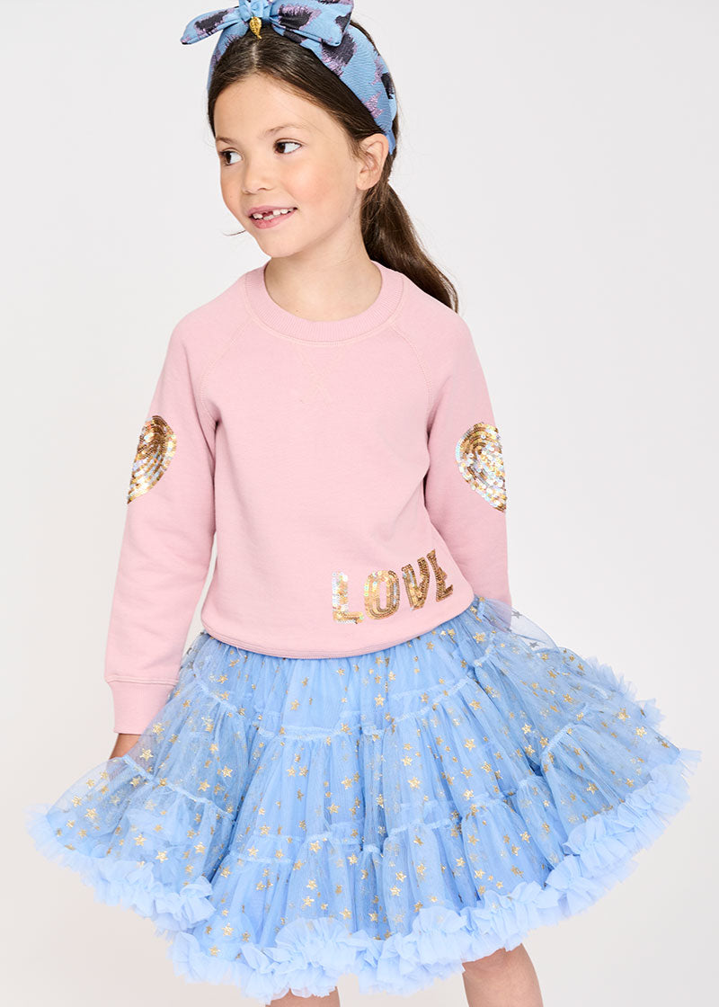 Light blue long top tutu skirt