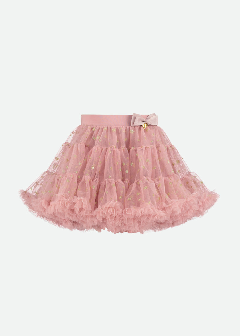 Star Pixie Tutu Skirt Tea Rose