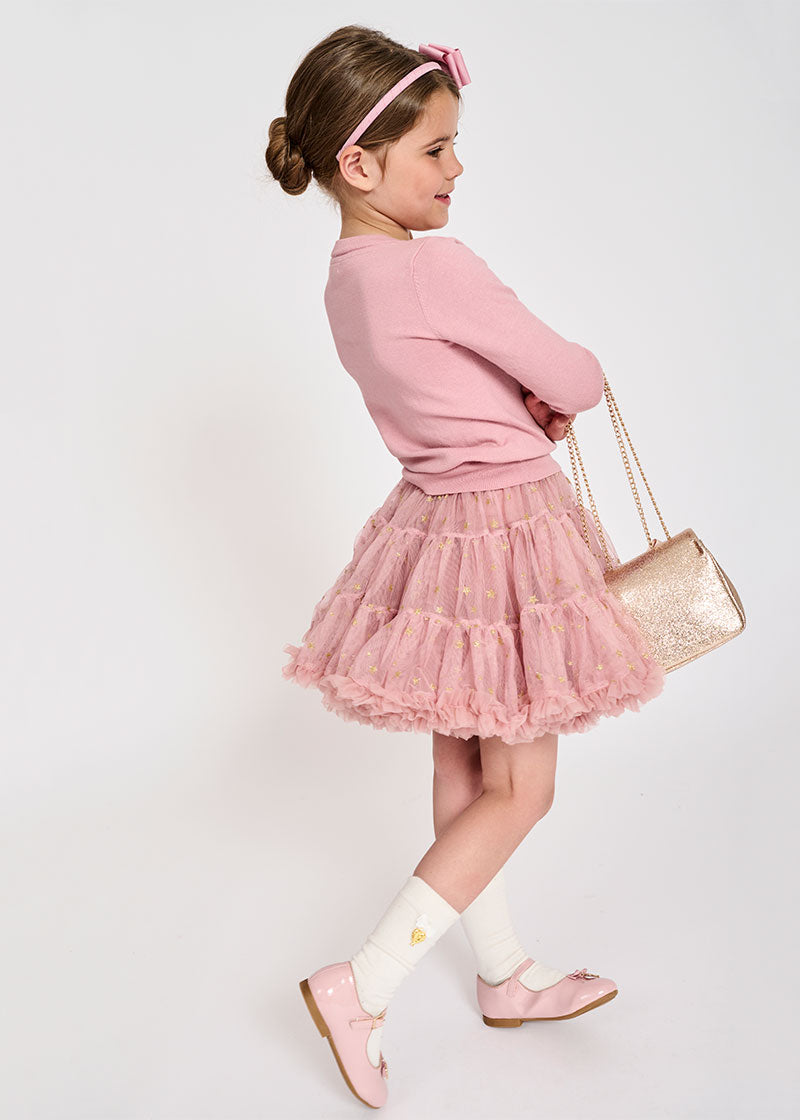 Star Pixie Tutu Skirt Tea Rose (Without Box)