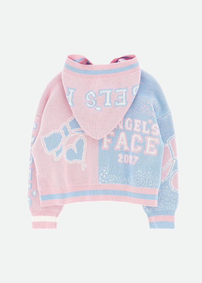 Rochester Hooded Cardigan Pink