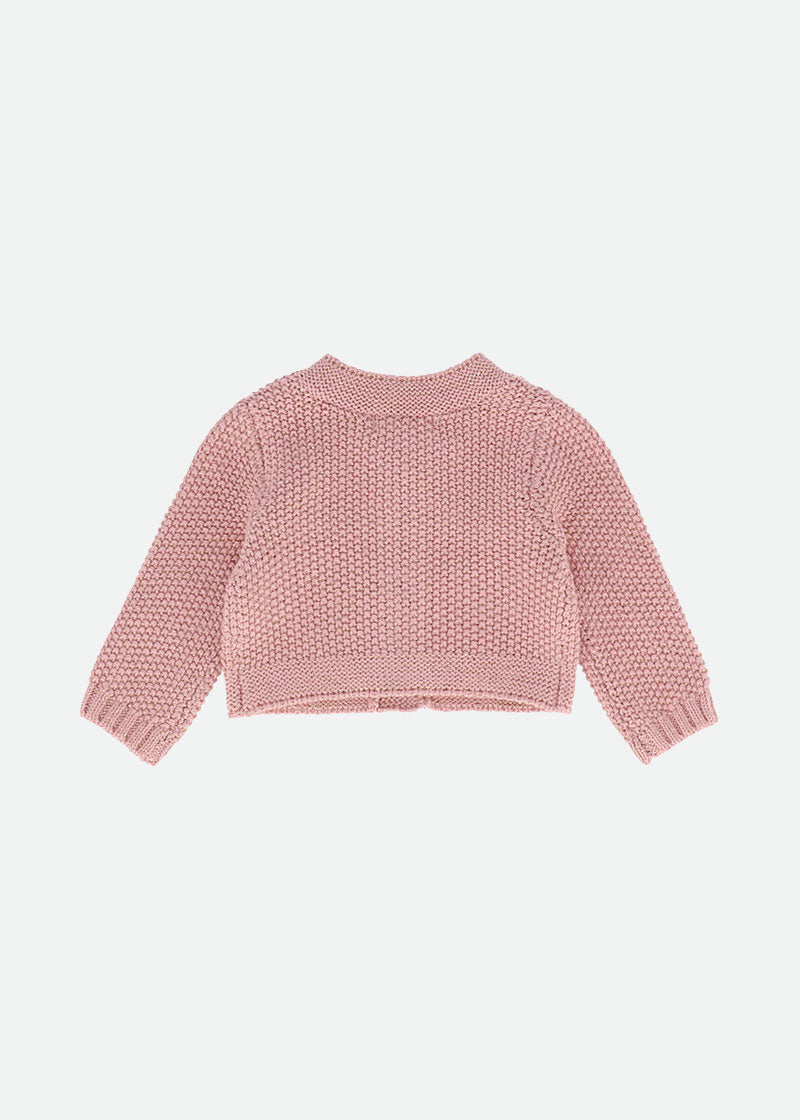 Romaine Baby Cardigan Tea Rose