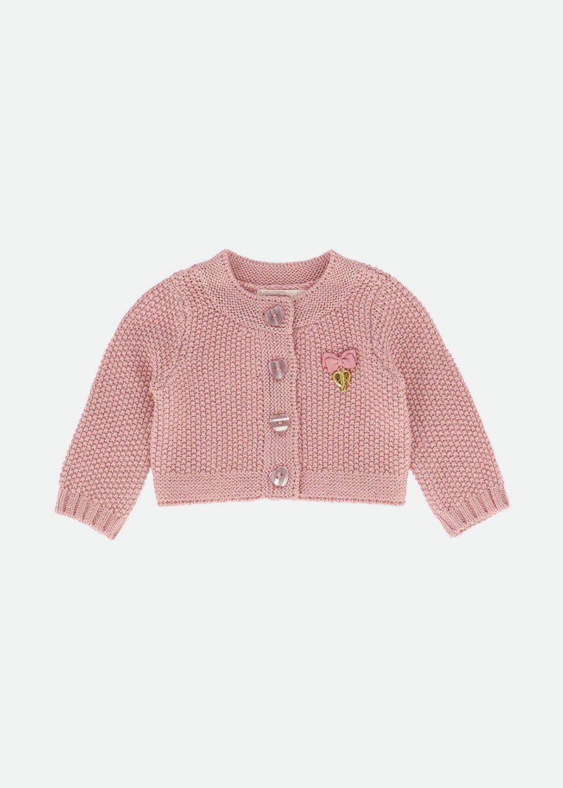 Romaine Baby Cardigan Tea Rose