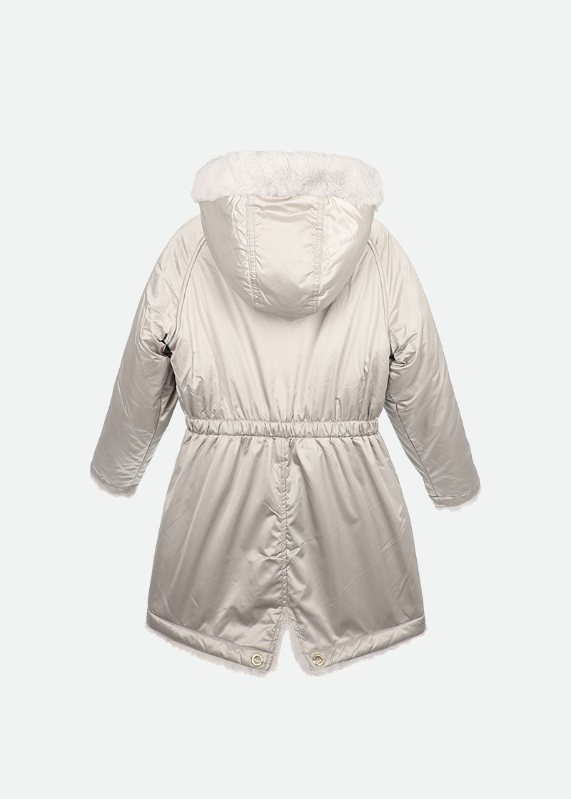 Roxanne Reversible Coat Silver