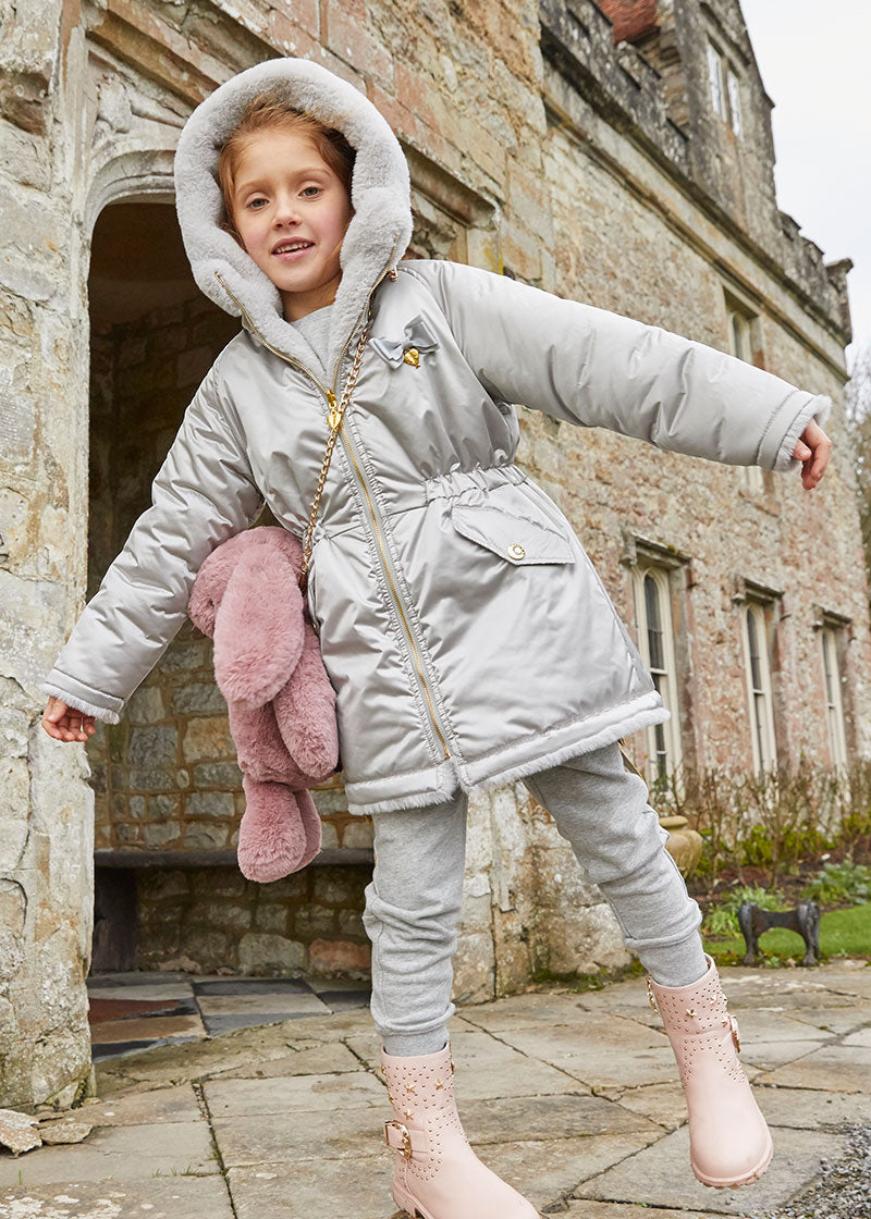 Roxanne Reversible Coat Silver