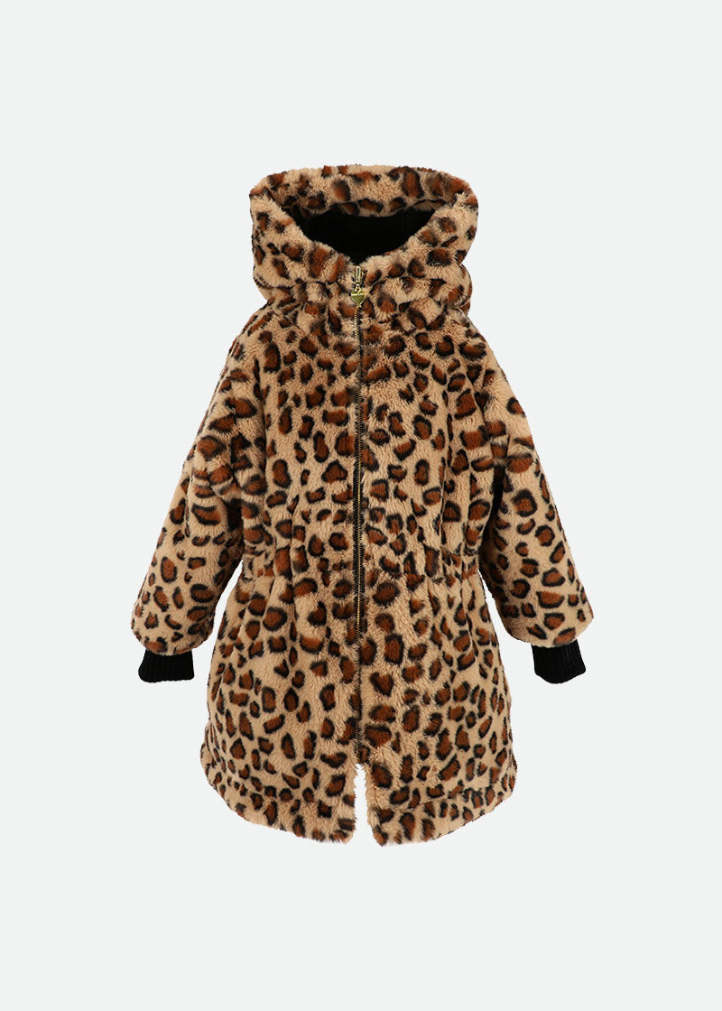 Roxy faux shop fur leopard coat