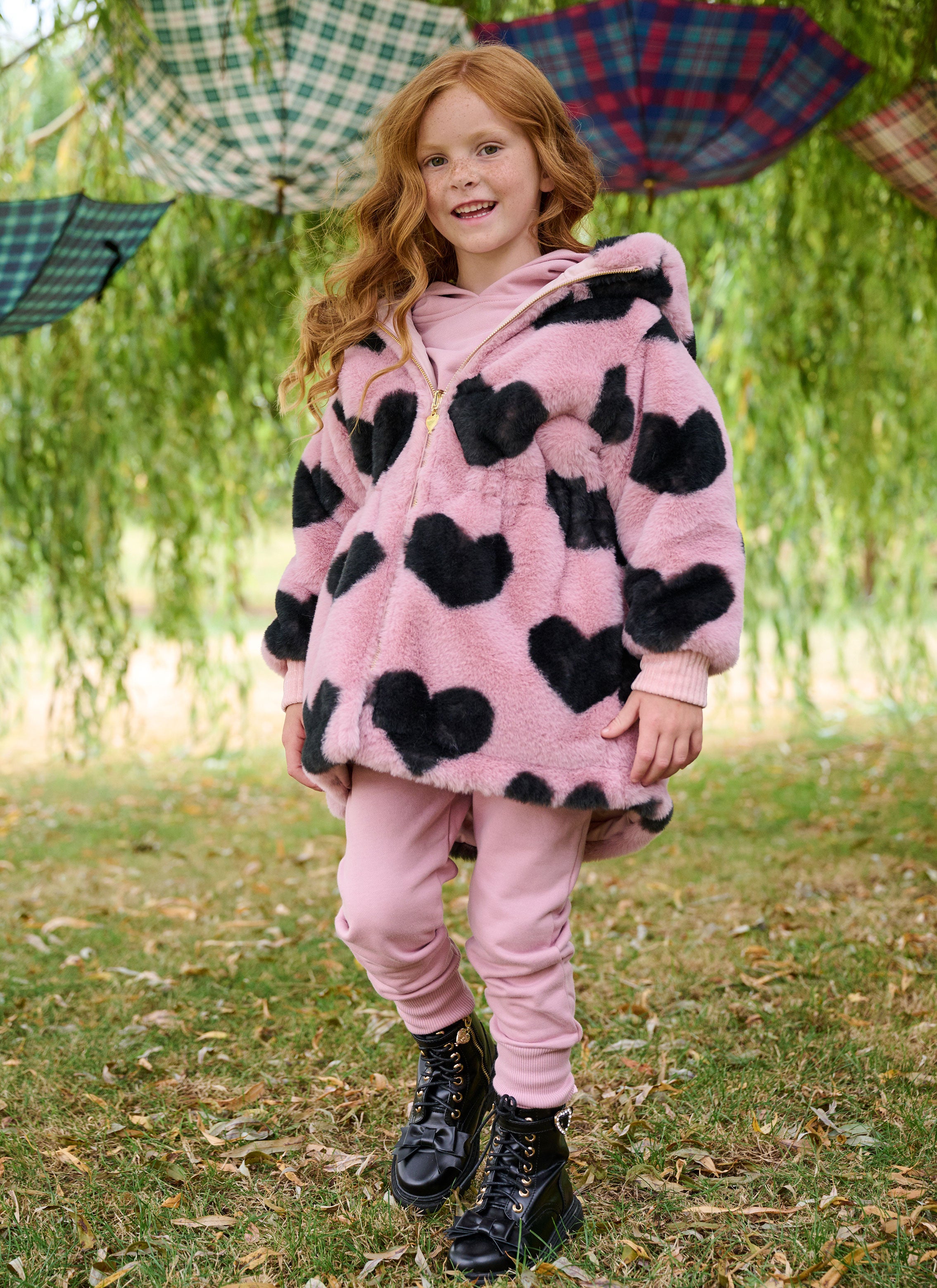 Roxy Reversible Coat Tea Rose
