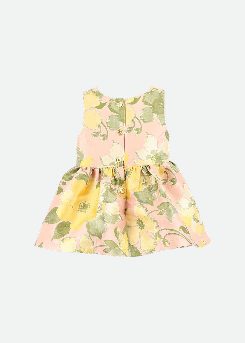 Ruby Flower Baby Dress Blush