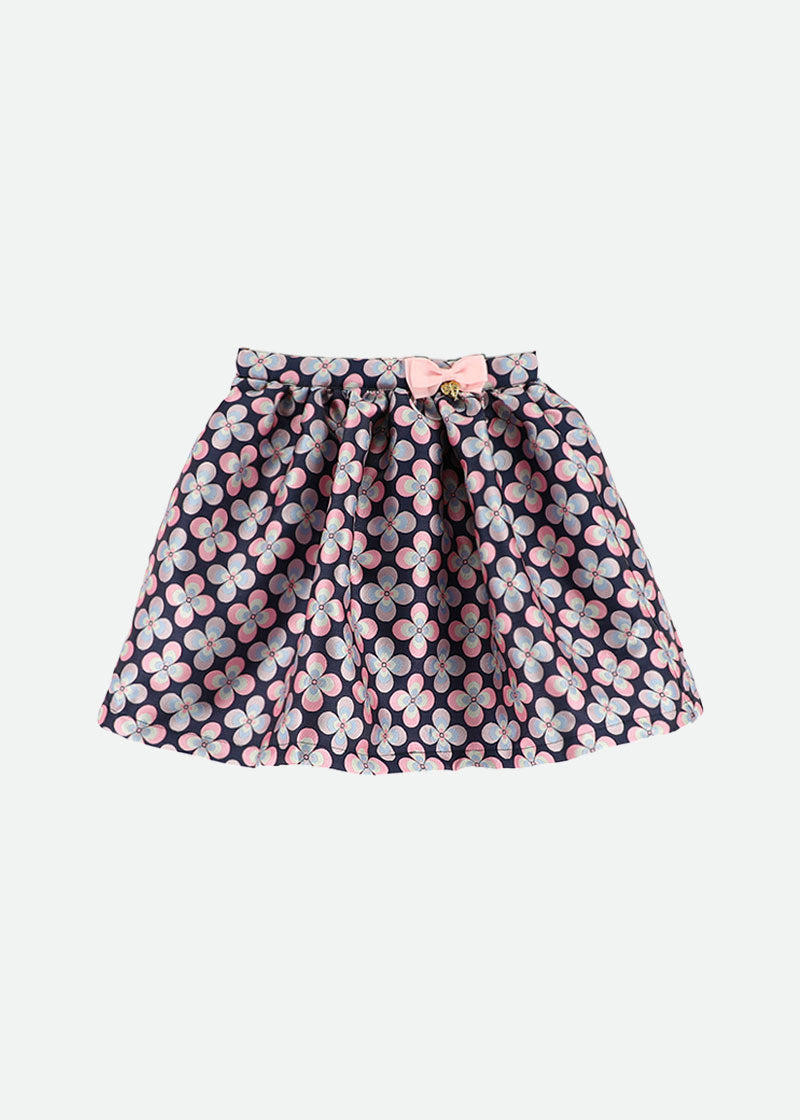 Ruby Skirt Navy Flower