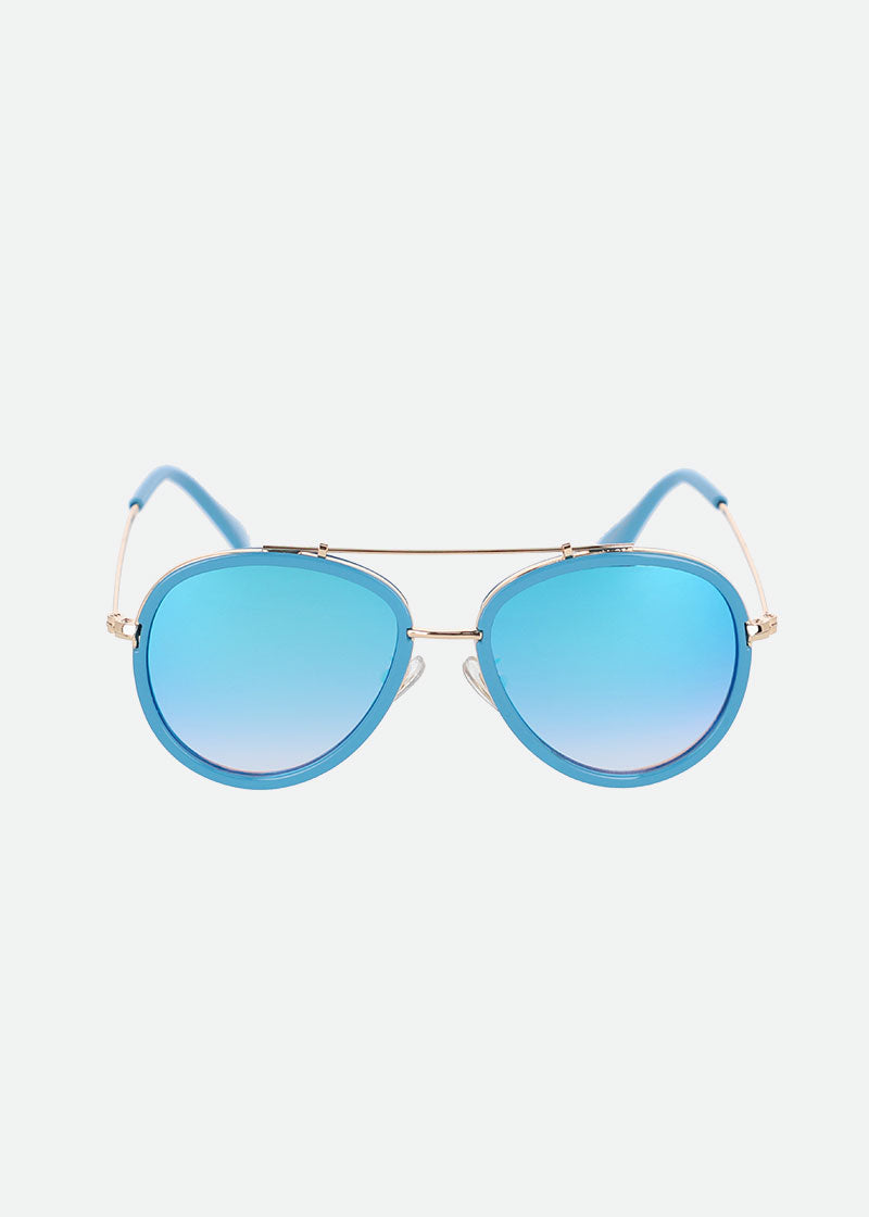 Light blue aviator on sale sunglasses