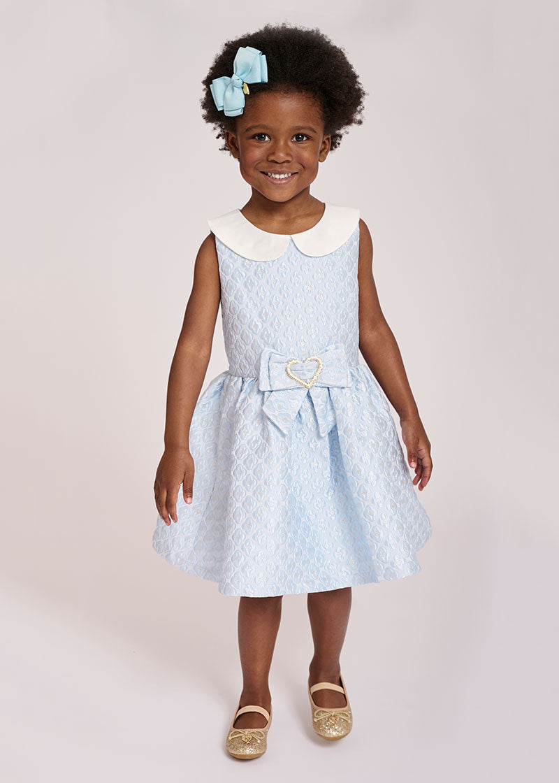 Sanita Jacquad Dress Blue