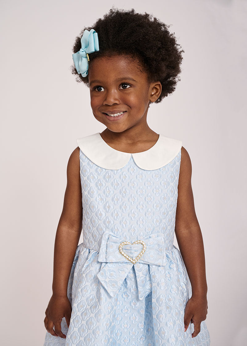 Sanita Jacquad Dress Blue