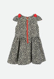 Shona Jacquard Dress Black With Gold