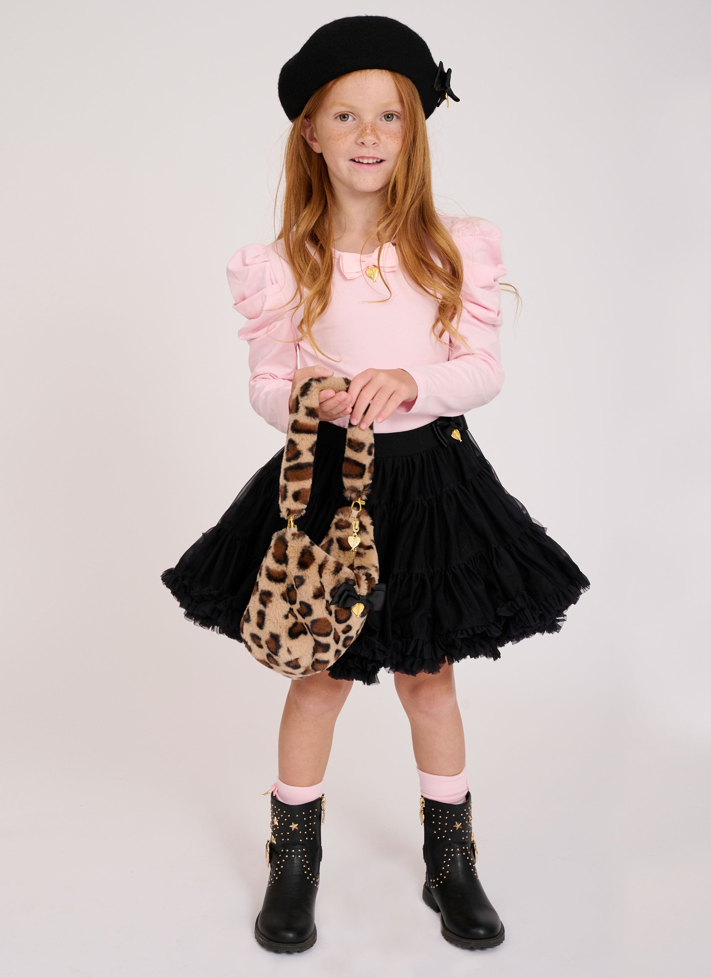 Simone Faux Fur Bag Leopard