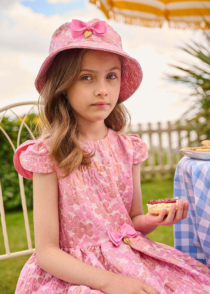 Pink floral bucket hat online