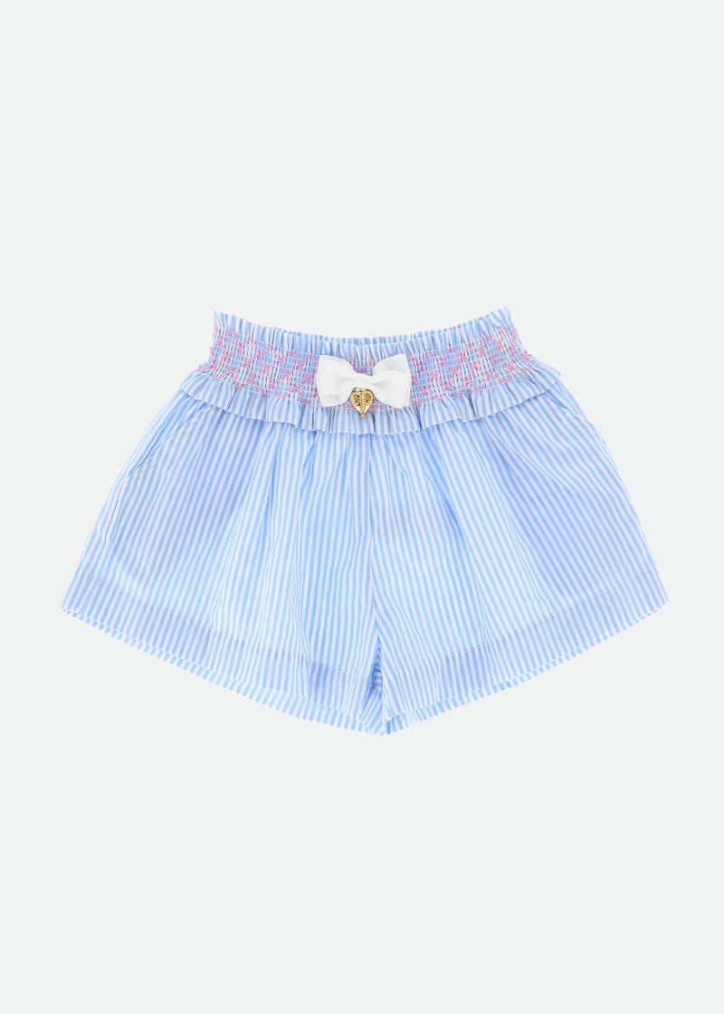 Striped clearance blue shorts