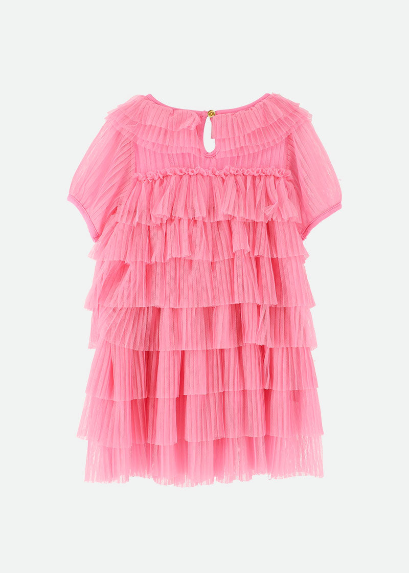 Tallulah Pleated Dress Rose