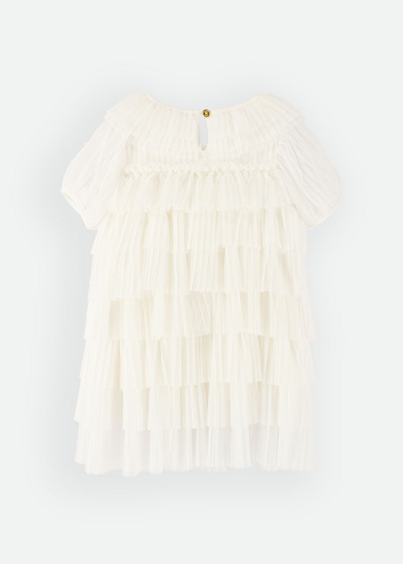 Tallulah Pleated Dress Snowdrop