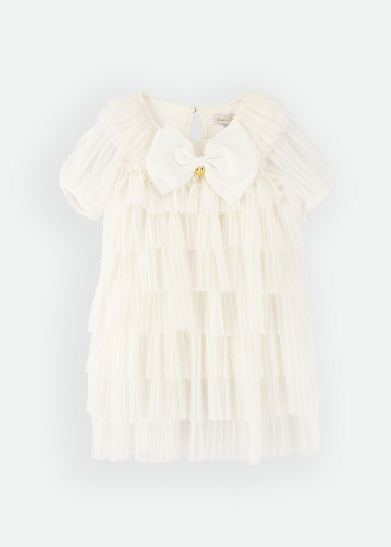 Tallulah Pleated Dress Snowdrop