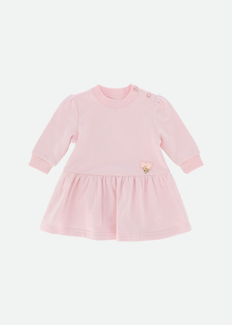 Teagan Baby Sweat Dress Ballet Pink