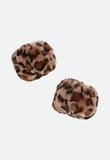 Terri Fur Cuffs Leopard