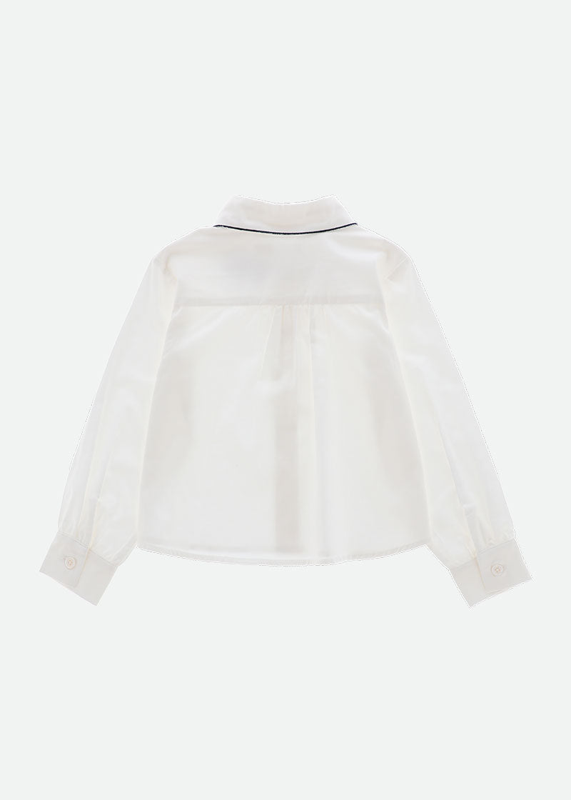 Trudie Blouse White/Navy