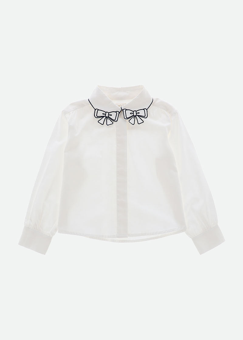 Trudie Blouse White/Navy