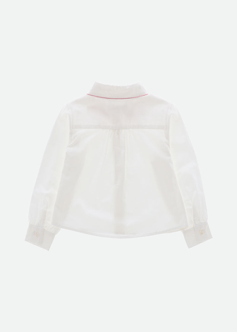 Trudie Blouse White/Rose