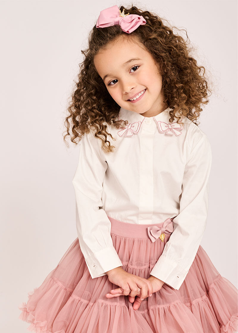 Trudie Blouse White/Rose