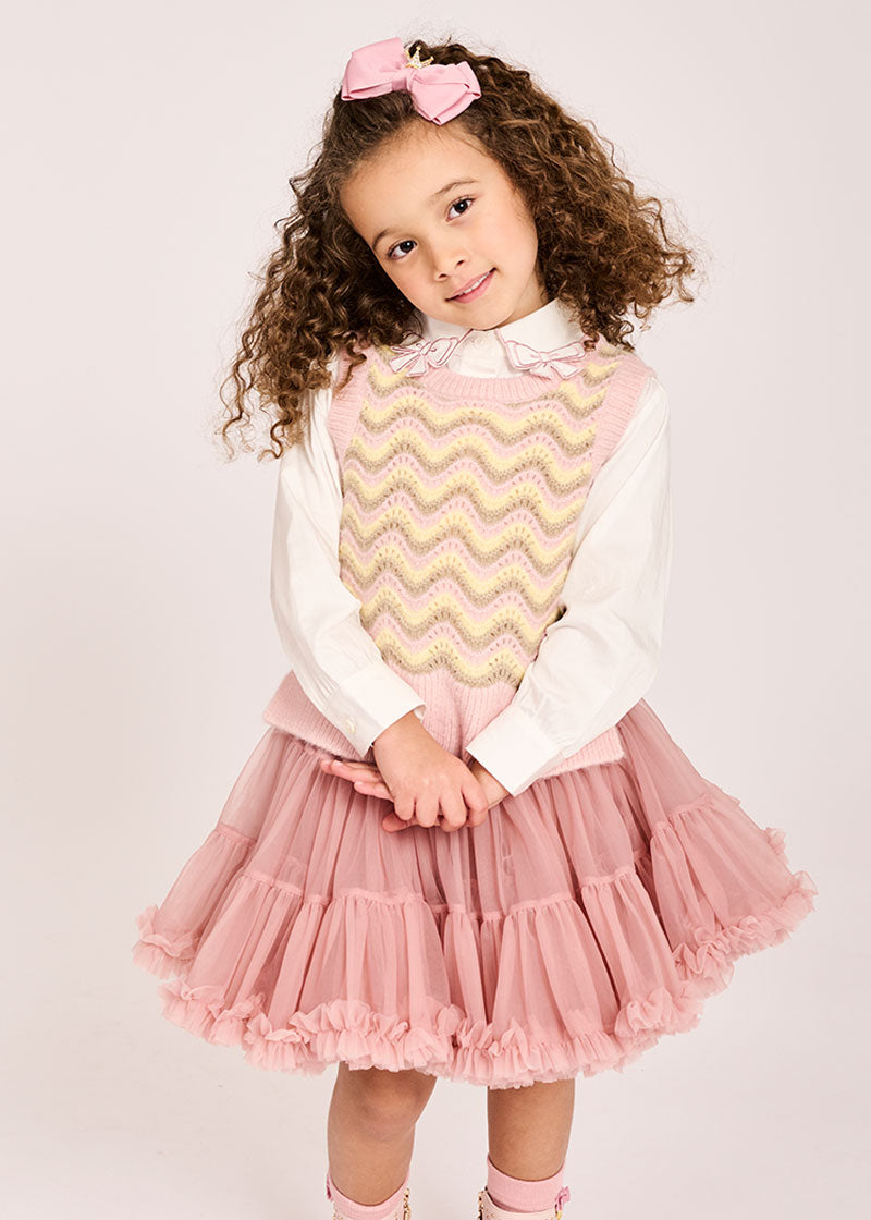 Trudie Blouse White/Rose