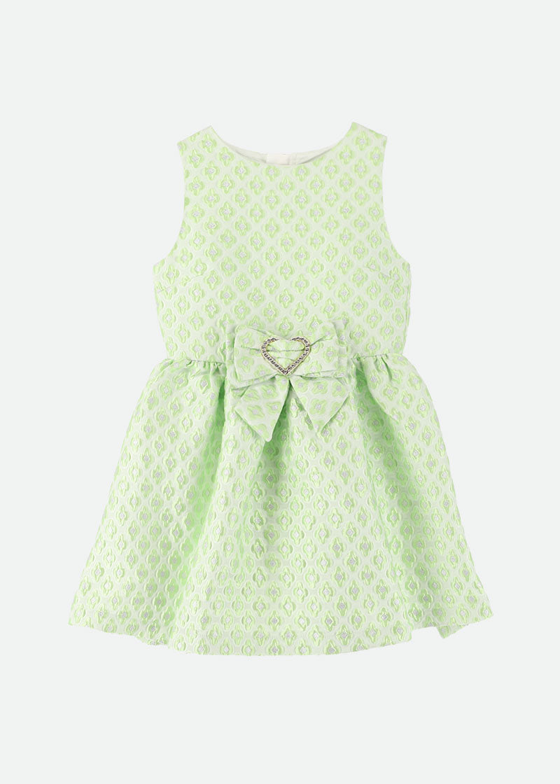 Ursula Heart Bow Dress Green