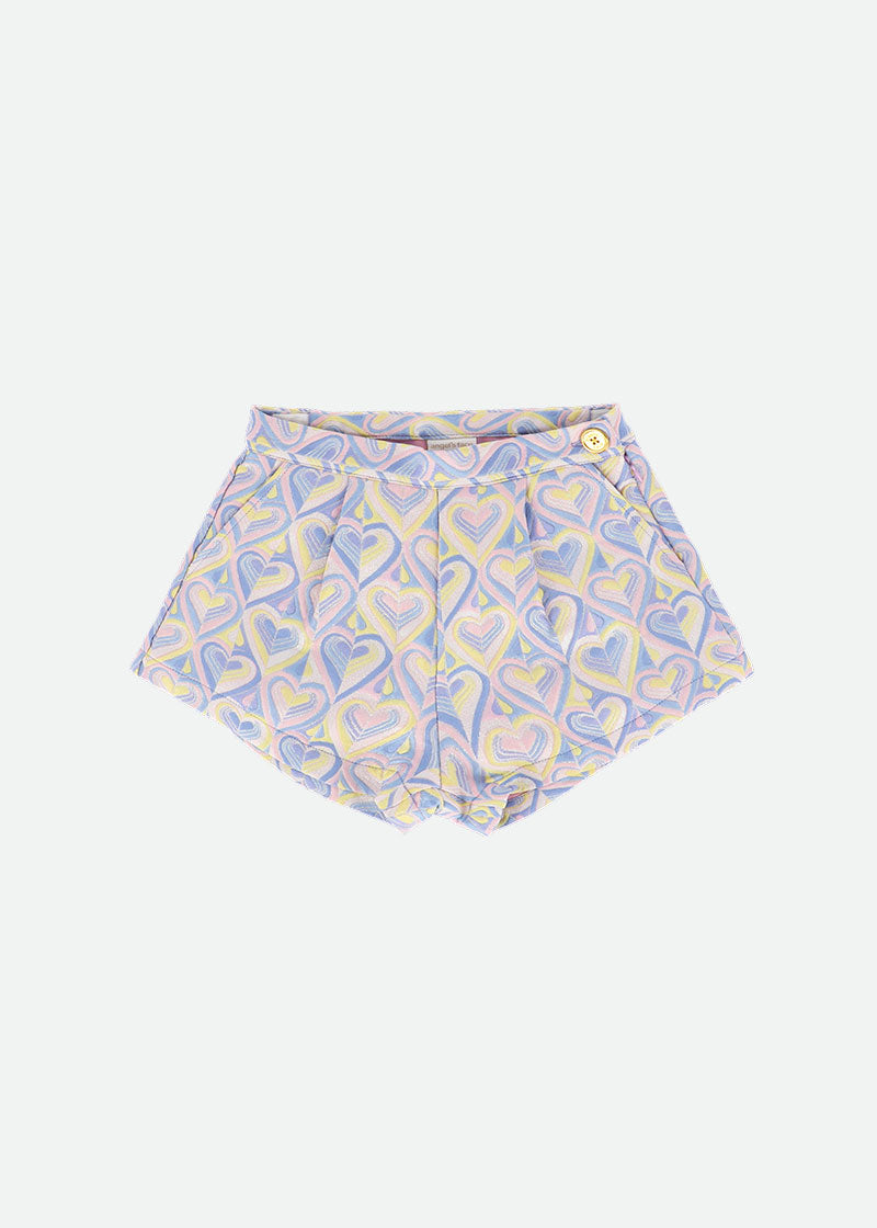 Vanessa Shorts Yellow Hearts