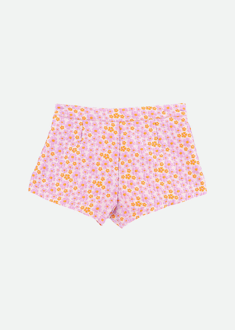 Vanessa Flower Shorts Lilac