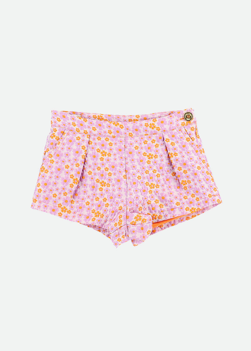 Vanessa Flower Shorts Lilac