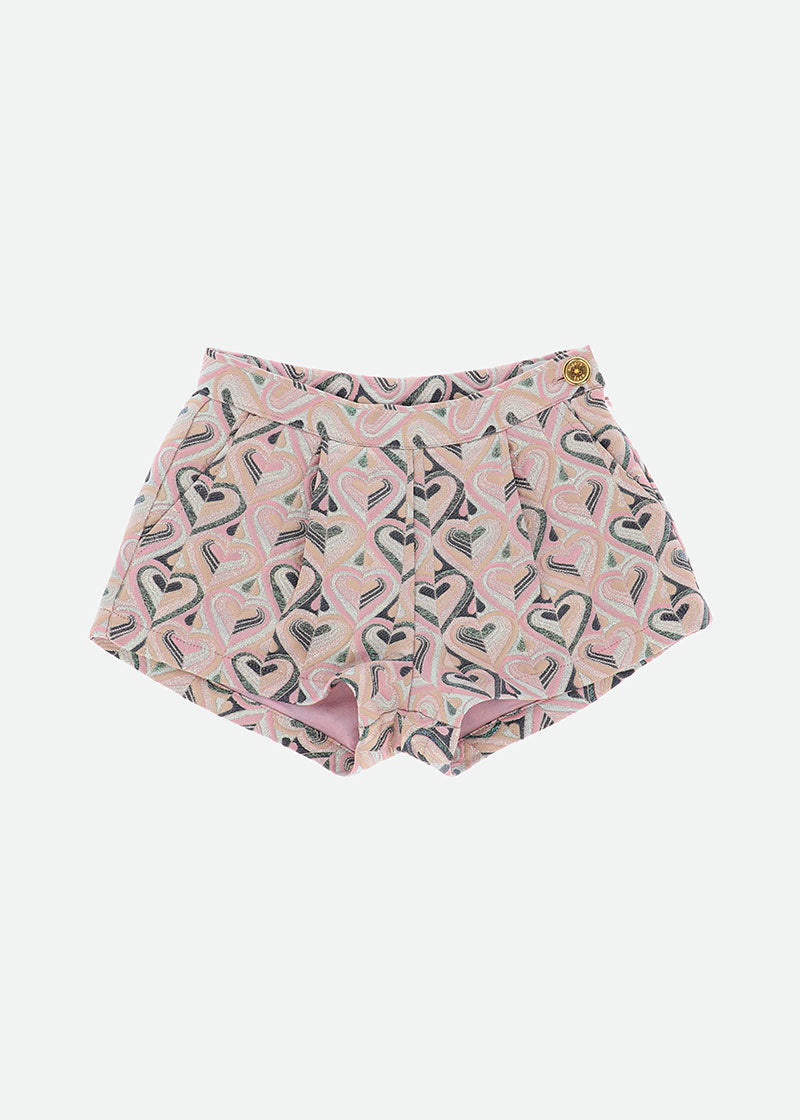 Vanessa Heart Shorts Tea Rose