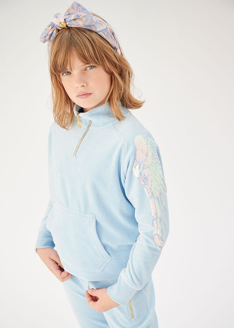 Blue face baby clearance sweatshirt