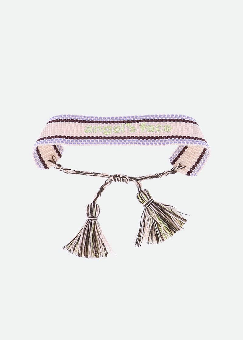 Woven Logo Bracelet Lilac