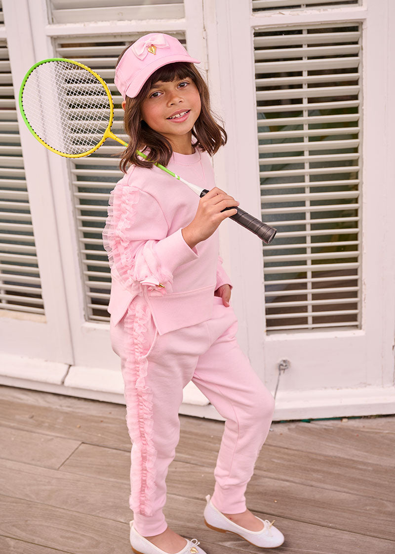 Baby girl best sale pink tracksuit